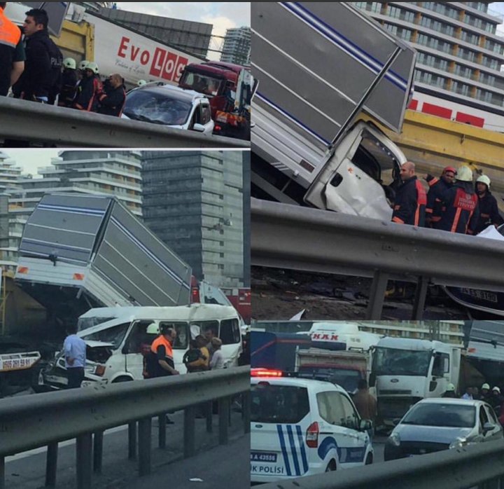 TEM Otoyolu'nda Zincirleme Trafik Kazası