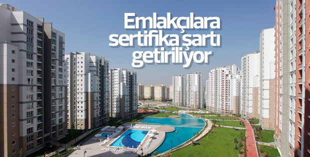 Emlakçılara sertifika şartı