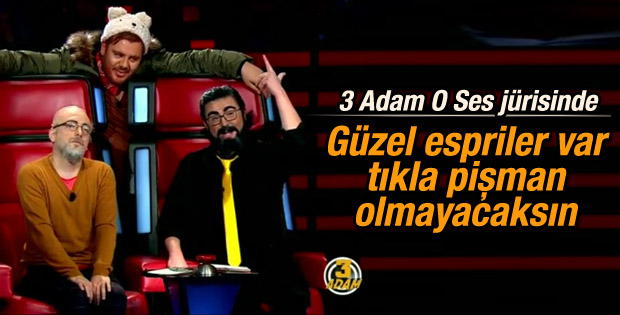 3 Adam’dan 2'nci O Ses Türkiye parodisi İZLE