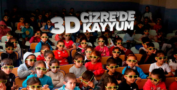 Cizre Belediyesi'nden 3 boyutlu sinema hizmeti
