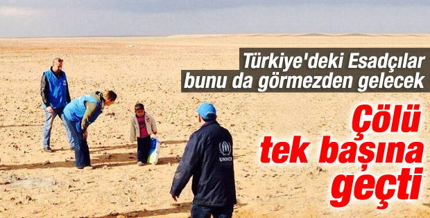 4 yaşındaki Suriyeli sınırı tek başına aştı