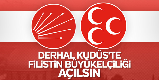 CHP ve MHP'den 'Kudüs'te büyükelçilik' çağrısı