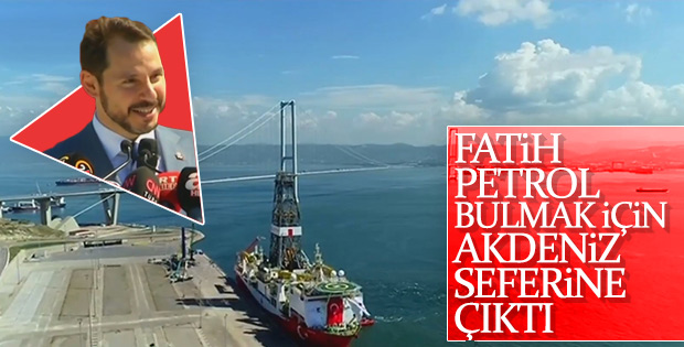 Sondaj gemisi Akdeniz'e uğurlanıyor