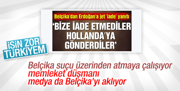 Sözcü Belçika'yı aklama çabasında