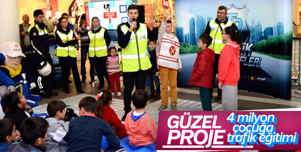 4 milyon 400 bin çocuğa trafik eğitimi verildi