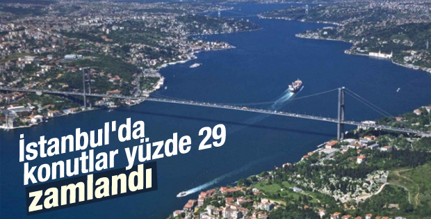 İstanbul'da konutlar yüzde 29 zamlandı
