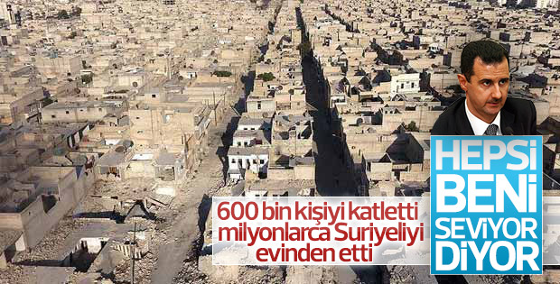 Esad'a göre Suriyeliler devletini destekliyor