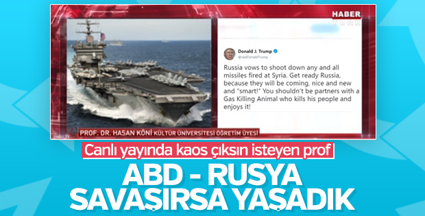 Prof. Köni canlı yayında Suriye'de kaos istedi