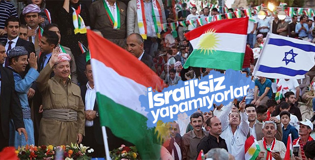 Kuzey Irak'ta yine İsrail bayrakları dalgalanıyor