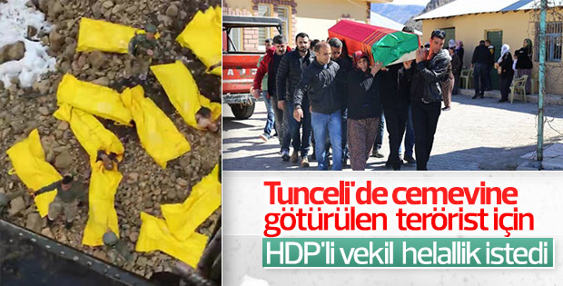 HDP'li vekil öldürülen teröristten helallik istedi