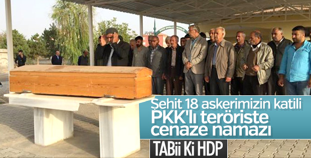 Malatya'da PKK'lı teröristin cenazesini HDP kaldırdı