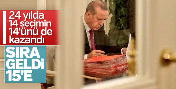 Başkan Erdoğan yerel seçim çalışmalarına başladı