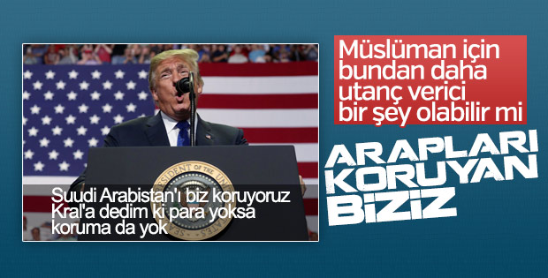 ABD Başkanı Trump'ın sözlerine Suudilerden ses çıkmadı