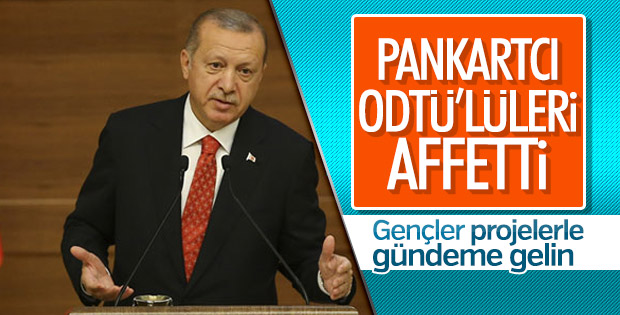 Başkan Erdoğan, ODTÜ'lülerle bir araya geldi