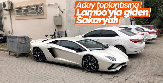 Kenan Sofuoğlu, AK Parti binasına Lamborghini'yle geldi