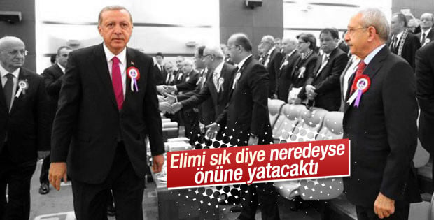 Cumhurbaşkanı Erdoğan, Kılıçdaroğlu'nun elini sıkmadı