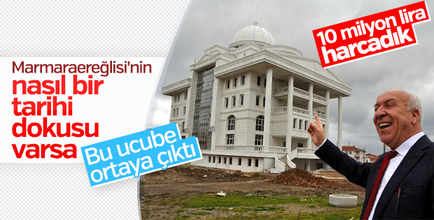 Marmaraereğlisi'ne yapılan belediye binasının maliyeti