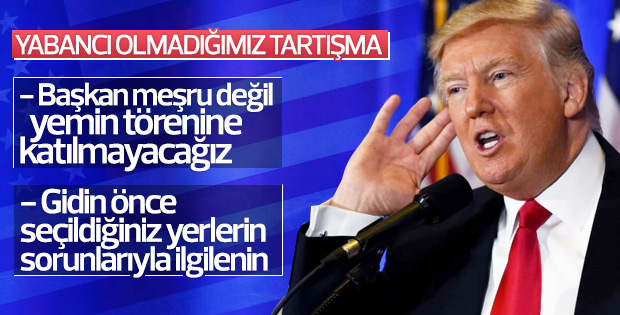 Demokrat Partililer Trump'ın yemin törenine katılmayacak