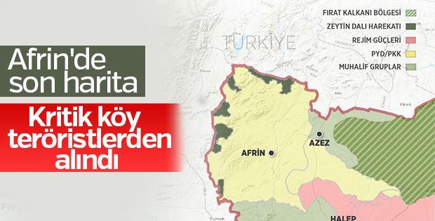 Afrin'de Şeyh Huruz köyü PKK'dan temizlendi