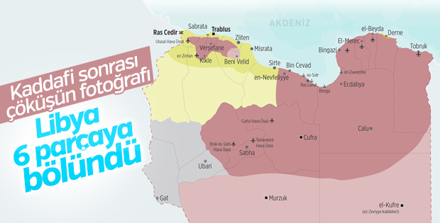 Libya'nın değişen haritası
