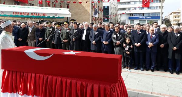 Afrin şehidi, Isparta'da 10 bin kişi tarafından uğurlandı