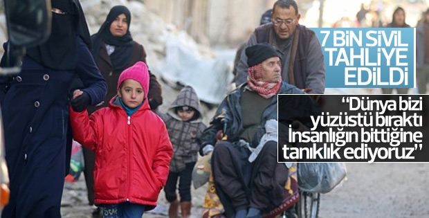 Halep'te tahliyeler devam ediyor