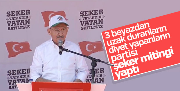Kılıçdaroğlu Çorum'da şeker mitinginde konuştu