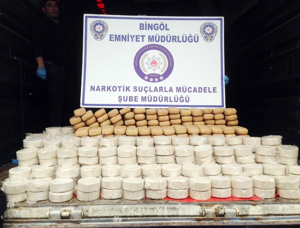 Bingöl'de piyasa değeri 11 milyon liralık eroin ele geçti