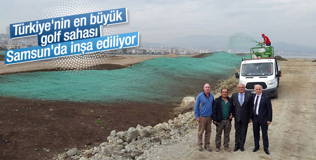 Türkiye'nin en büyük golf sahası Samsun'da inşa ediliyor