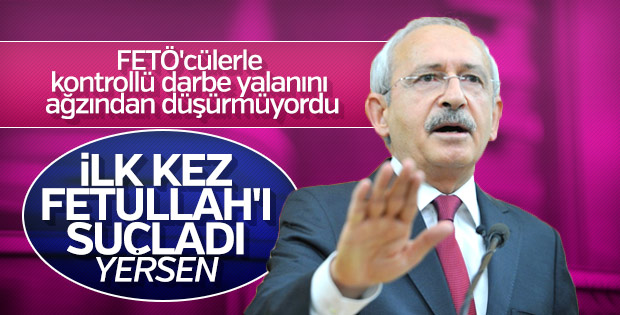 Kılıçdaroğlu FETO'ya ilk kez darbeci dedi