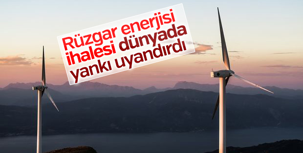 Rüzgar enerjisi ihalesi dünyada yankı uyandırdı