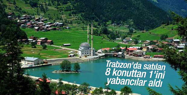 Trabzon'da satılan 8 konuttan 1'ini yabancılar aldı