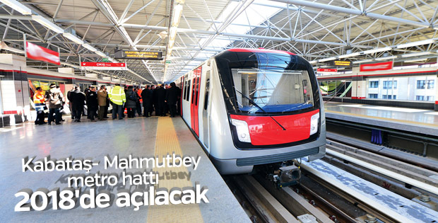 Kabataş- Mahmutbey metro hattında çalışmalar sürüyor