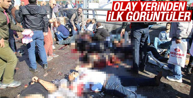 Ankara'daki patlamadan ilk görüntüler