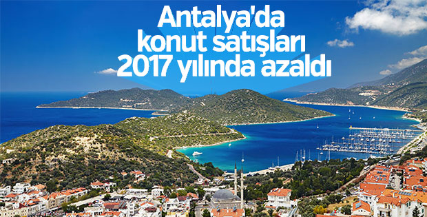 Antalya’da konut satışları 2017 yılında yüzde 0,6 azaldı
