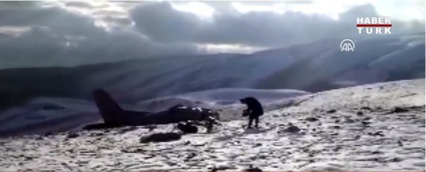 Isparta'daki uçak kazasından ilk görüntüler