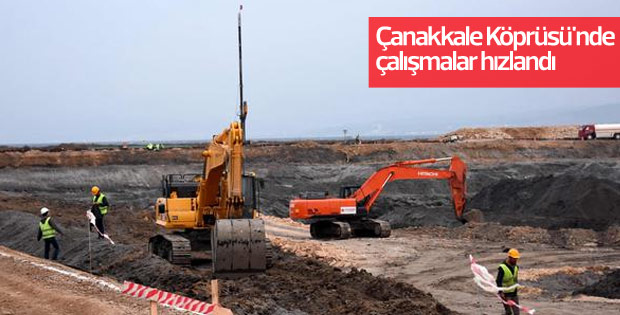1915 Çanakkale Köprüsü'nde çalışmalar hızlandı