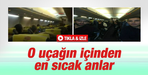 Kaçırılan uçaktan ilk görüntüler