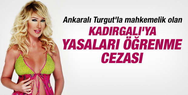 Seda Sayan'a yasaları öğrenme cezası