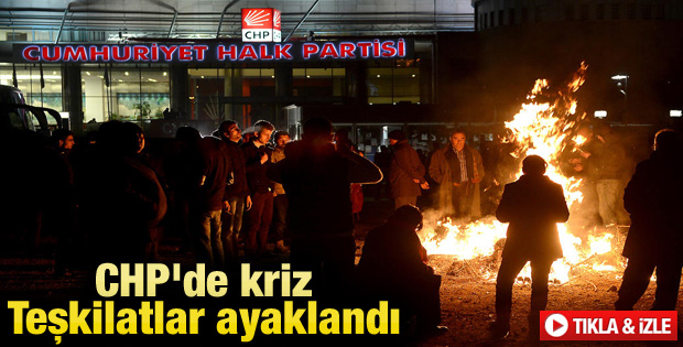 CHP önünde Çankaya gerilimi