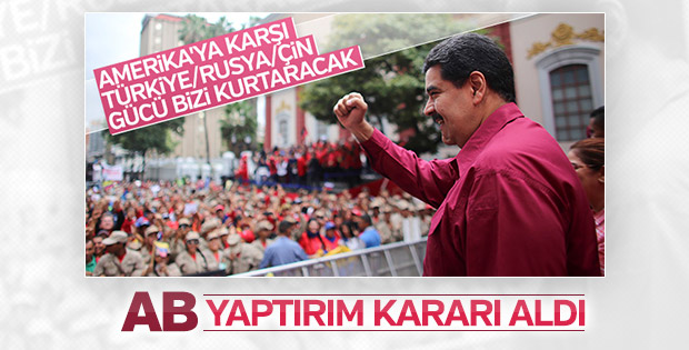AB'den Venezuela'ya yaptırım kararı