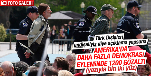 ABD'de Demokrasi Baharı gösterilerinde bin 200 gözaltı