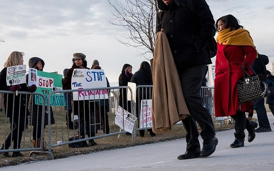 Pentagon’da cinsel taciz protestosu 