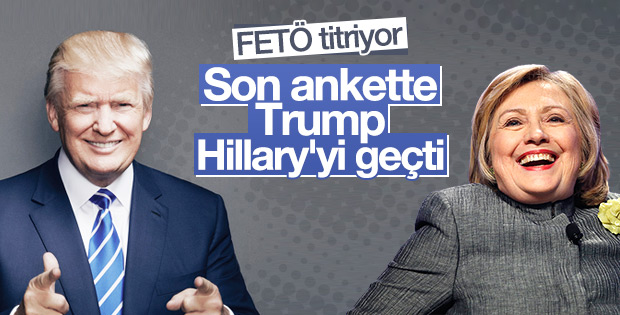ABD'de son anket: Trump öne geçti