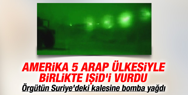ABD Suriye'de IŞİD hedeflerini vurdu İZLE