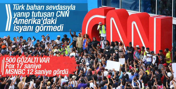 Washington'daki protestoları CNN ve Fox görmedi