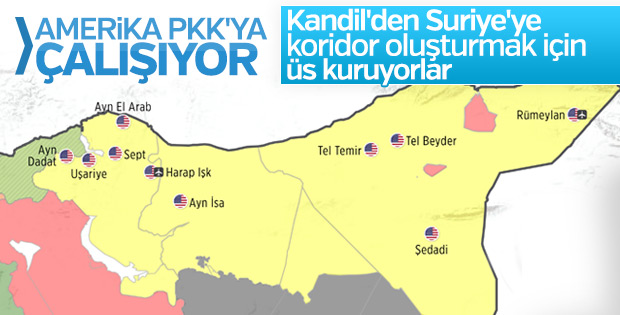 Amerika terör örgütü PKK'ya komşu oluyor