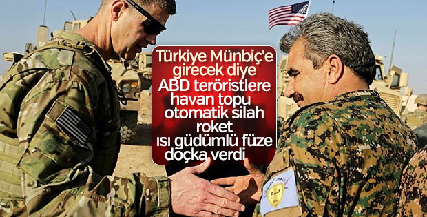 ABD Münbiç'e zırhlı araçlar ile ağır silahlar gönderdi