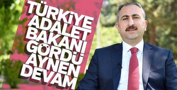 Abdülhamit Gül, adalet bakanı olarak devam ediyor