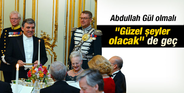 Abdullah Gül Danimarka'da onuruna verilen yemeğe katıldı